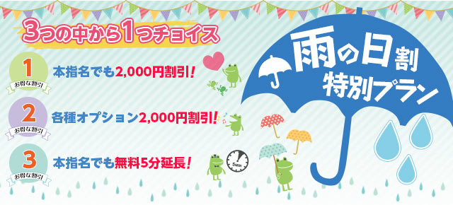 雨の日割